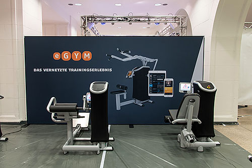 Mobile Messewand Berlin - eGym - 5 Meter