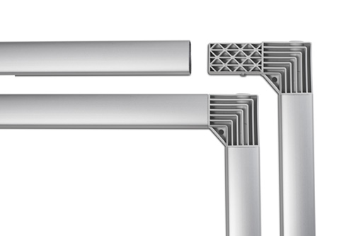 Aluminium-Ecken Pressewand Outdoor