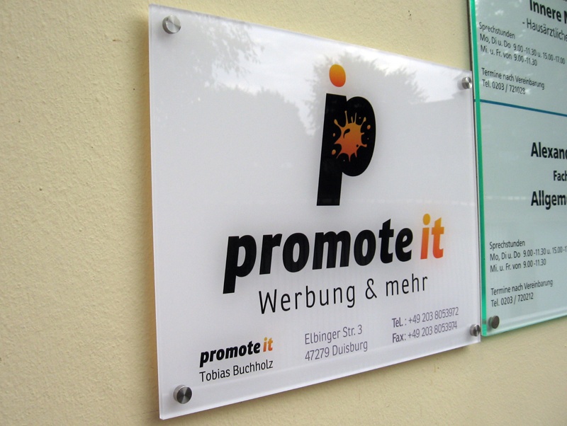 Firmenschilder Acrylglasschilder Inkl Druck In Jeder Grosse